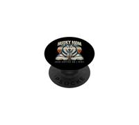 Husky Mom Iced Coffee Or I Riot Dog Lover PopSockets Adhesive PopGrip