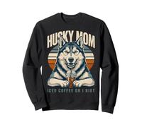 Husky Mom Iced Coffee Or I Riot Dog Lover Sweatshirt