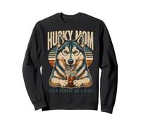 Husky Mom Iced Coffee Or I Riot Dog Lover Sweatshirt