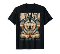 Husky Mom Iced Coffee Or I Riot Dog Lover T-Shirt