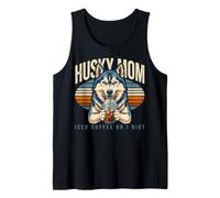 Husky Mom Iced Coffee Or I Riot Dog Lover Tank Top