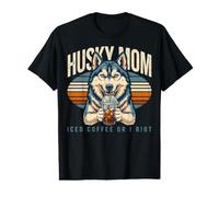 Husky Mom Iced Coffee Or I Riot Dog Lover Value Graphic T-Shirt