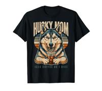 Husky Mom Iced Coffee Or I Riot Dog Lover Value Graphic T-Shirt