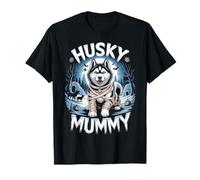 Husky Mummy Funny Halloween Costume Dog Owner Siberian Husky T-Shirt