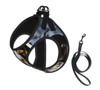 Husky Puppies Dogs Print Reflective No Choke Pet Vest Harness,Adjustable Soft Padded Dog Harness With Easy Control Handle