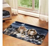 Husky Puppies Dogsprint Pet Absorbent Leather Tablecloth,Wipe Clean Quick Dry,Food Mat For Small Animals