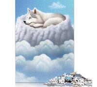 Husky Puppy Dreaming Puzzle Jigsaws 1000 Pieces for Adults Puzzle Adult Jigsaw Puzzle Jigsaw Puzzles for Adults Educational Game Challenge Toy 1000pcs (75x50cm)