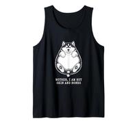 Husky Puppy Mother i am but Skin and Bones Funny Tank Top