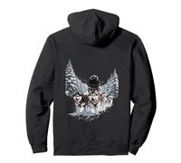 Husky Racing Sledge Dog Sledge Pullover Hoodie