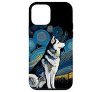 Husky Siberian Husky Starry Night Van Gogh Colorful Case for iPhone 12 mini