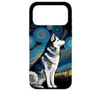 Husky Siberian Husky Starry Night Van Gogh Colorful Case for iPhone 17 Pro Max