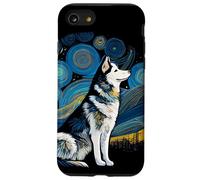 Husky Siberian Husky Starry Night Van Gogh Colorful Case for iPhone SE (2020) / 7/8