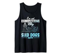 Husky Sled Racing Dog Sledding Men Sledder Alaska Mushing Tank Top