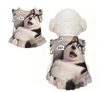 Husky Snoring M Pet Apparel for Small Dogs-Cute Summer Outfit for Puppy, Soft Breathable Pet Clothes for Cat