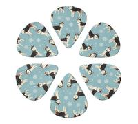 Husky Snowflake Guitar Picks 6 Pack Thin Medium Heavy Thickness Guitars Pick For Acoustic Electric Guitar Ukulele Bass 0.71mm