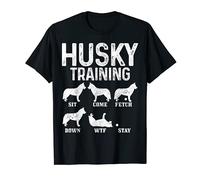 Husky Training Funny Dog Golden Siberian Husky Mom Dad T-Shirt