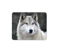 Husky Wolf Forest Animal Mouse Mat Pad - Gray Wild Dog His Hers #16947