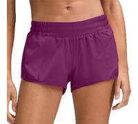 Husnainna 2.5'' Running Shorts for Women Built-in Liner Mesh Athletic Shorts with Zipper Pockets Yoga Workout Gym Shorts H027-Magenta.Purple-A4XS