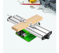 HUSPOO 2 Axis Cross Slide Compound Bench Drill Vise, Multifunction Worktable, Worktable Milling Working Cross Table, Milling Machine Compound Drilling Slide Table for Bench Drill Adjustment X-Y