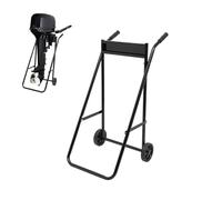 HUSPOO Outboard Motor Engine Trolley, Folding Heavy Duty Outboard Motor Stand, 40kg Load Capacity, Transport Wheel Boat Engine Carrier for Boat RIB Engine, Multi Purposed Engine Stand