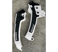 HUSQVARNA FE 350 PRO S W 2024 ACERBIS FRAME GUARDS WHITE / BLACK