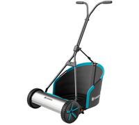 HUSQVARNA Plus 400 Manual Push Lawnmower - Silver & Blue