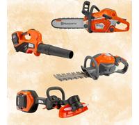 Husqvarna Toy Packages Includes Hedge Trimmer, Chainsaw, Strimmer & Blower