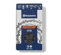 Husqvarna X-Cut S93G 14 Inch Chainsaw Chain, 3/8" Pitch, .050" Gauge, 50 Drive Link Chainsaw Blade Replacement, Pre-Stretched and Low Kickback, Gray