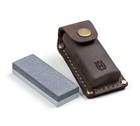 Husqvarna Xenoah Axe Whetstone #120/#320 (with leather case) 599674601 Blue, White, Brown