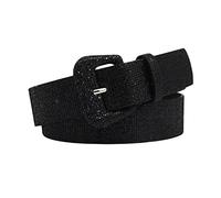 HUSSATOP Glitter Sequin Belt Waist Belt Adjustable Casual Jeans Belt with Shiny Buckle for Women, G-black, One Size