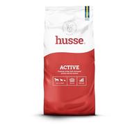 Husse Active Complete Dry Dog Food Chicken 15kg - High Protein Nutrition for Active Working Dogs, Medium & Large Breeds