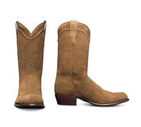 HusSeN Mens Casual Distressed Cowboy Boots Retro Classic Country Western Boots Available For Regular And Wide Calf, brown, 9 UK