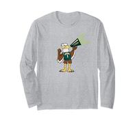 Husson University Eagles Baldwin Eagle Mascot Long Sleeve T-Shirt