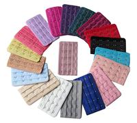Hustar 20 Pcs Elastic 4 or 5 Hook Bra Strap Extenders Bra Extension for Women 5 Hooks