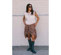 Hustle And Bustle Skirt by free-est at Free People in Brown Truffle, Size: Medium - female