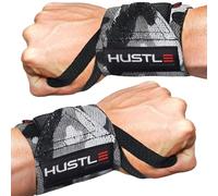 Hustle Athletics Wrist Wraps for Weightlifting - Brace Your Wrists to Push Heavier, Avoid Injury & Improve Your Workout Instantly - Best Wrist Support for Powerlifting & Crossfit - for Men & Women