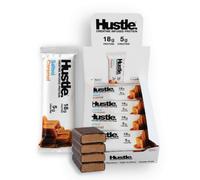 Hustle - Creatine Protein Bars, Salted Caramel, 18g Protein 12 Bars | Indulgence meets performance, with 5g creatine and 18g protein in every bite.