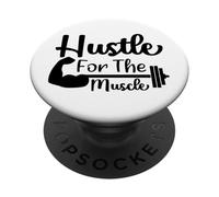 Hustle For The Muscle Gym Workout Motivation PopSockets Adhesive PopGrip