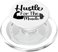 Hustle For The Muscle Gym Workout Motivation PopSockets PopGrip for MagSafe