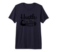 Hustle for The Muscle Gym Workout Motivation Premium T-Shirt