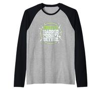 Hustle Harder Prompt Better AI Artificial Intelligence Raglan Baseball Tee