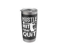 Hustle Hit Never Quit | Volleyball Stainless Steel Insulated Tumbler