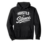 Hustle In Silence Motivational Quote Vintage Style Men Women Pullover Hoodie