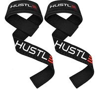 Hustle Lifting Straps Gym Wrist Wraps - The Best 24" Cotton Wrist Straps for Weightlifting to Support Grip and Lift Heavier - Ultimate Workout Deadlift Straps for Weight Lifting Men and Women