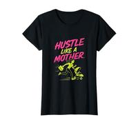 Hustle Like a Mother Mom Life Grunge Graphic T-Shirt