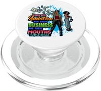 hustle skills hu$tle $killz for hustlers that love hustling PopSockets PopGrip for MagSafe
