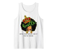 Hustle Until Your Haters Ask If You're Hiring Women Queen Tank Top