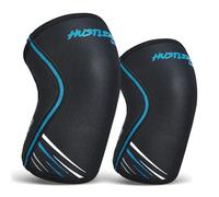Hustlers Only Knee Sleeves Weight Lifting with 7mm Neoprene Gym Knee Sleeve for Squats & Power Lifting, Heavy Duty Compression from Knee Support and Protection (OG Black, XXL)
