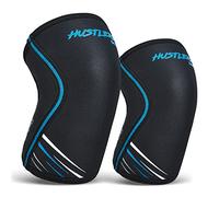 Hustlers Only Knee Sleeves Weight Lifting with 7mm Neoprene Gym Knee Sleeves for Squats and Power Lifting Double-Ply Compression for Knee Support Lifting Knee Sleeves for Men and Women (S, OG Black)