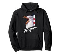 Husum North Sea Holiday Lighthouse Seagull Gift Pullover Hoodie
